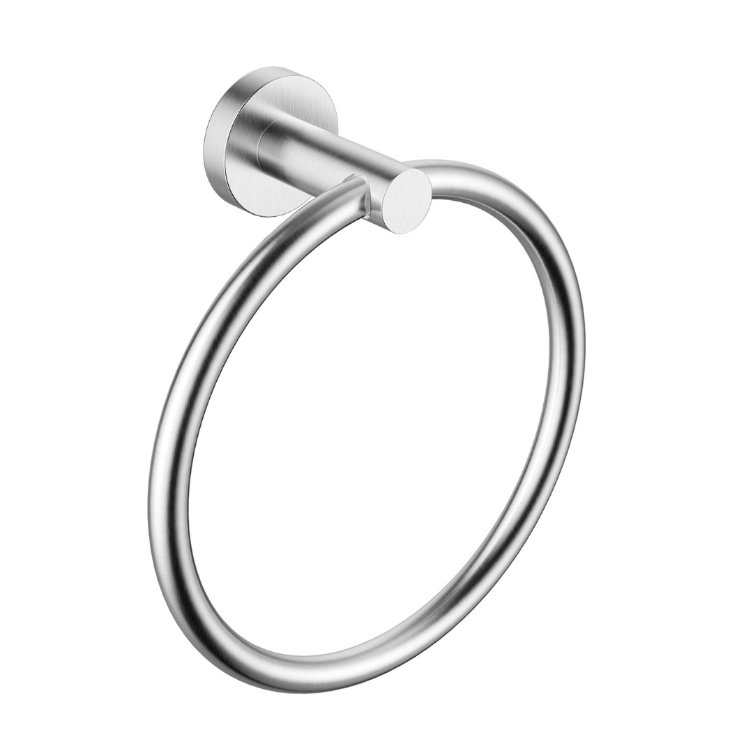 Mirage Guest Towel Holder Round Brushed Chrome