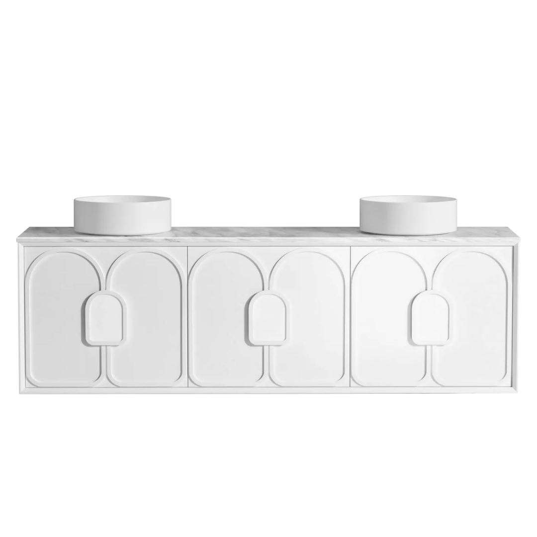Laguna Satin White Vanity 1800mm