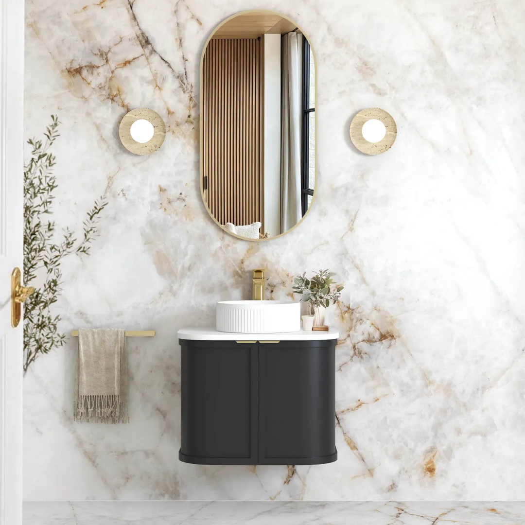 Hampshire Satin Black Vanity 600mm