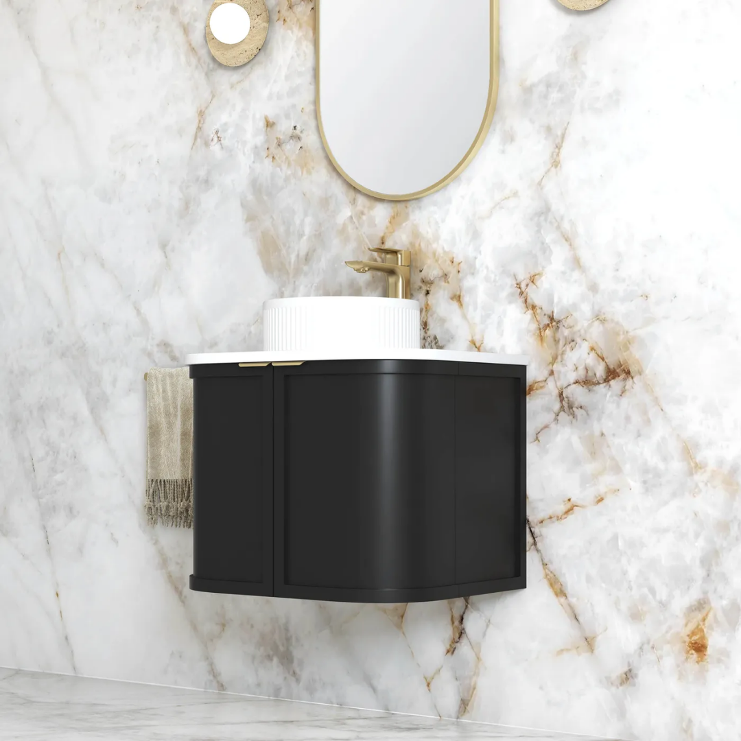 Hampshire Satin Black Vanity 600mm