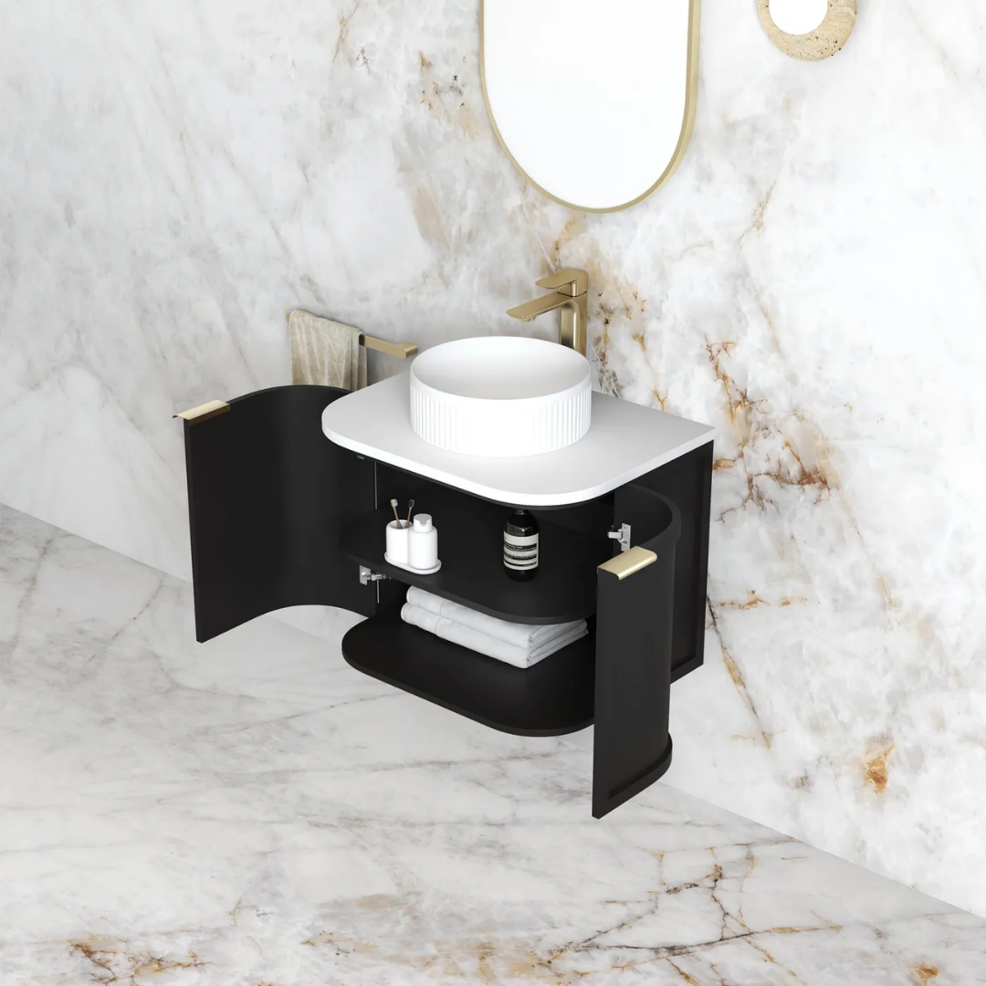Hampshire Satin Black Vanity 600mm