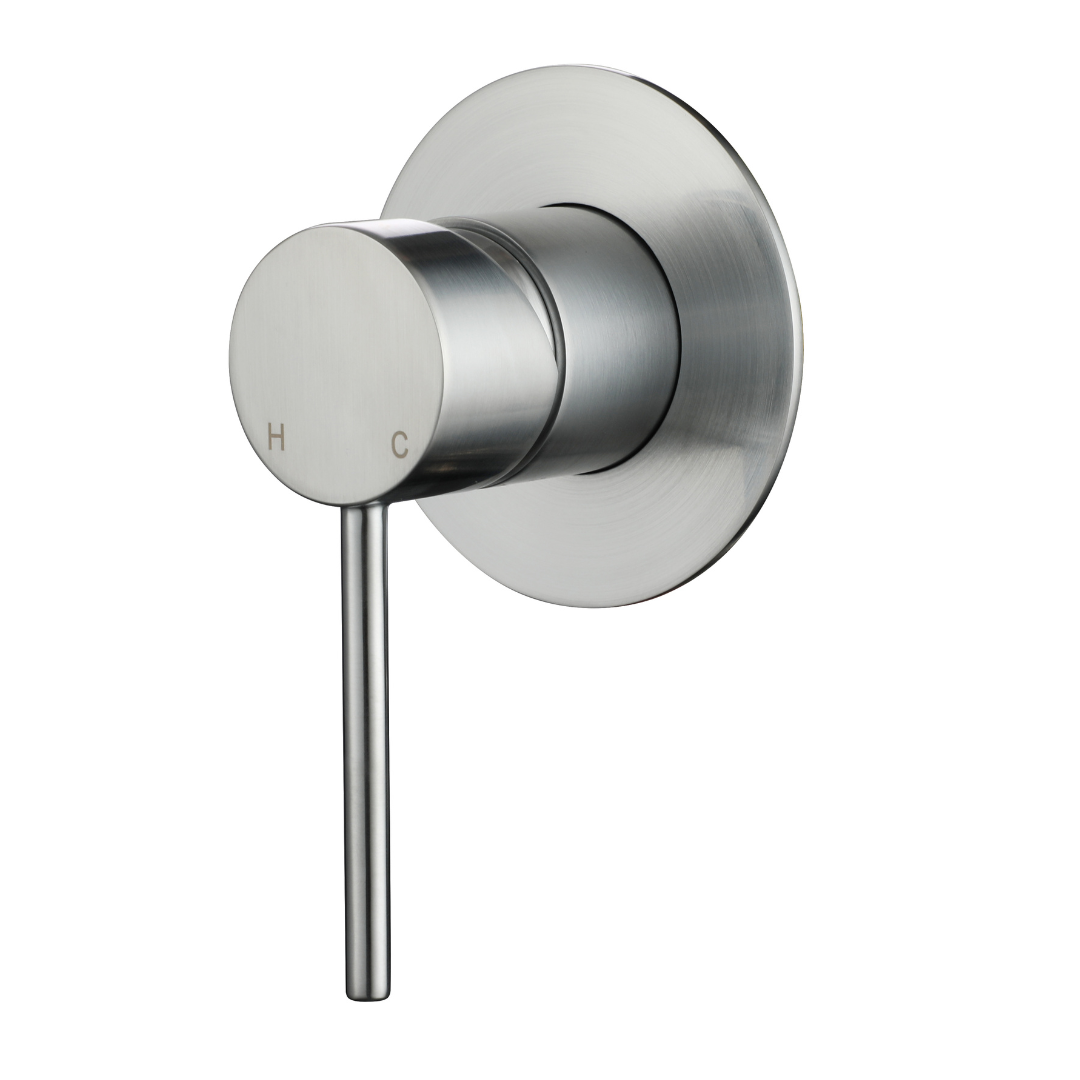 Star Mini Shower Mixer 80mm Brushed Chrome
