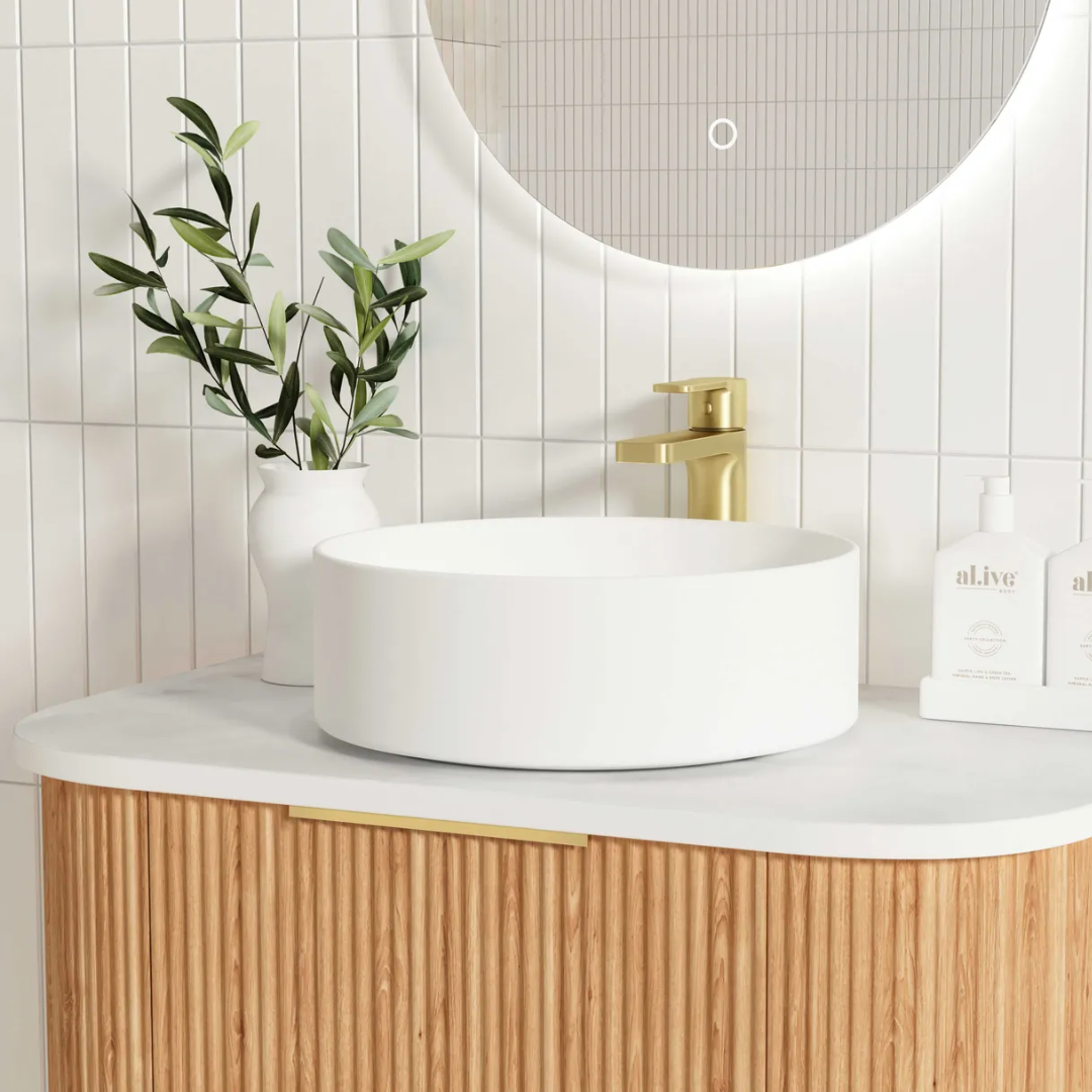 Bondi Oak Fluted Vanity 750mm