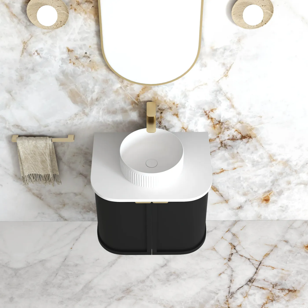 Hampshire Satin Black Vanity 600mm
