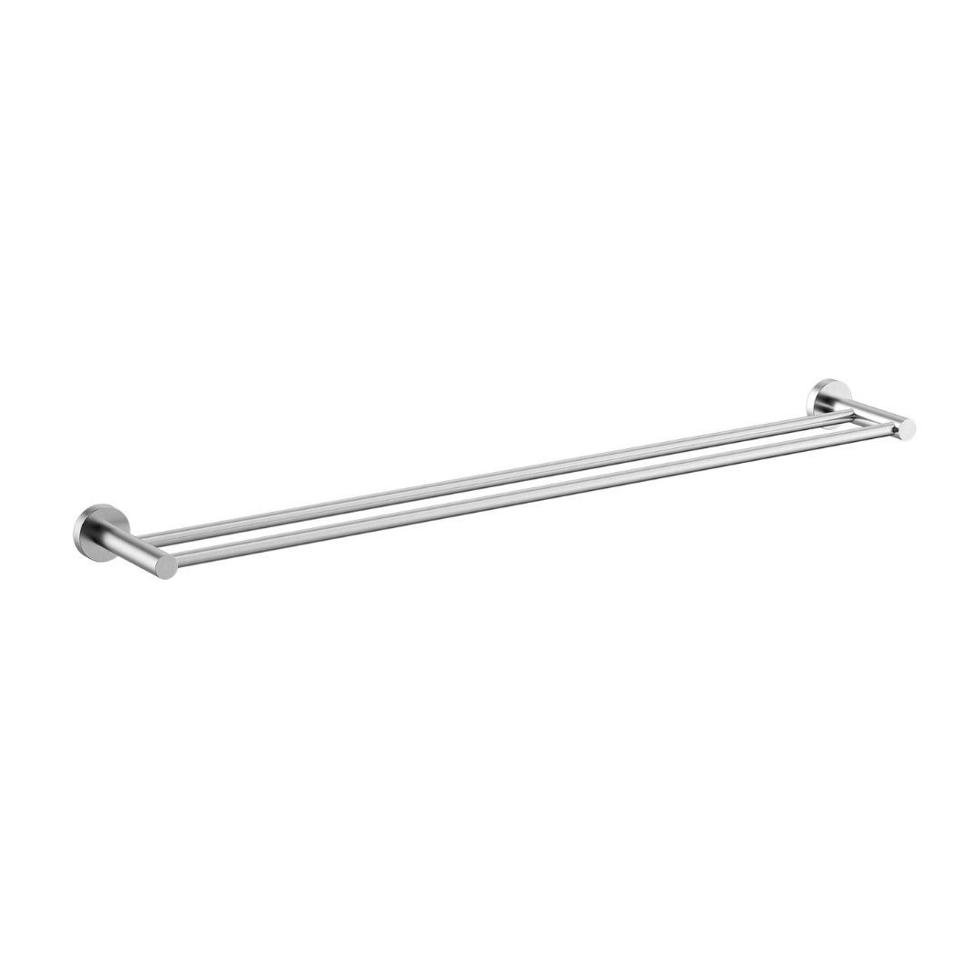 Mirage Double Towel Rail 750mm Brushed Chrome