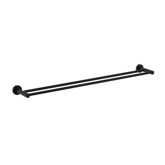 Mirage Double Towel Rail 750mm Matt Black