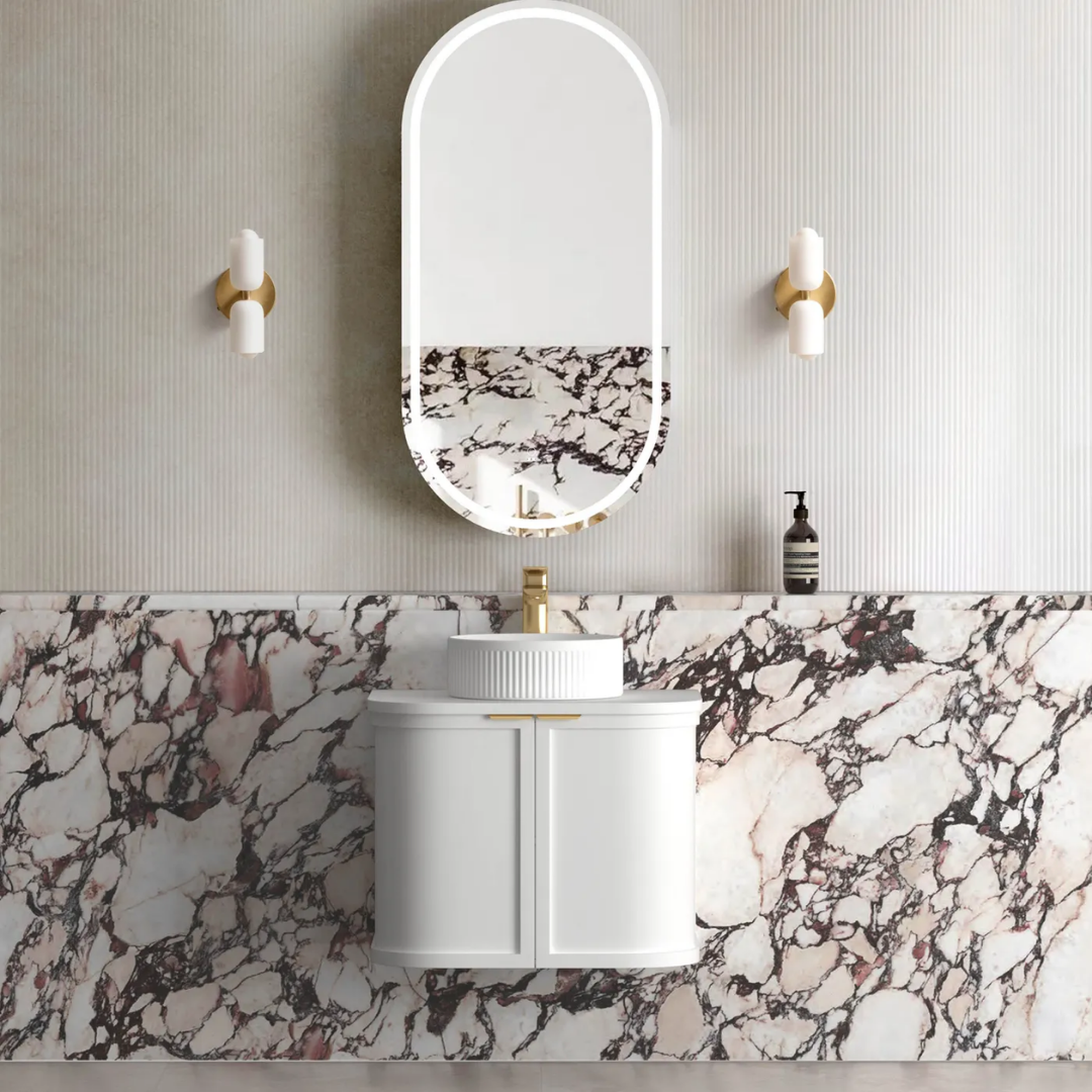Hampshire Satin White Vanity 600mm