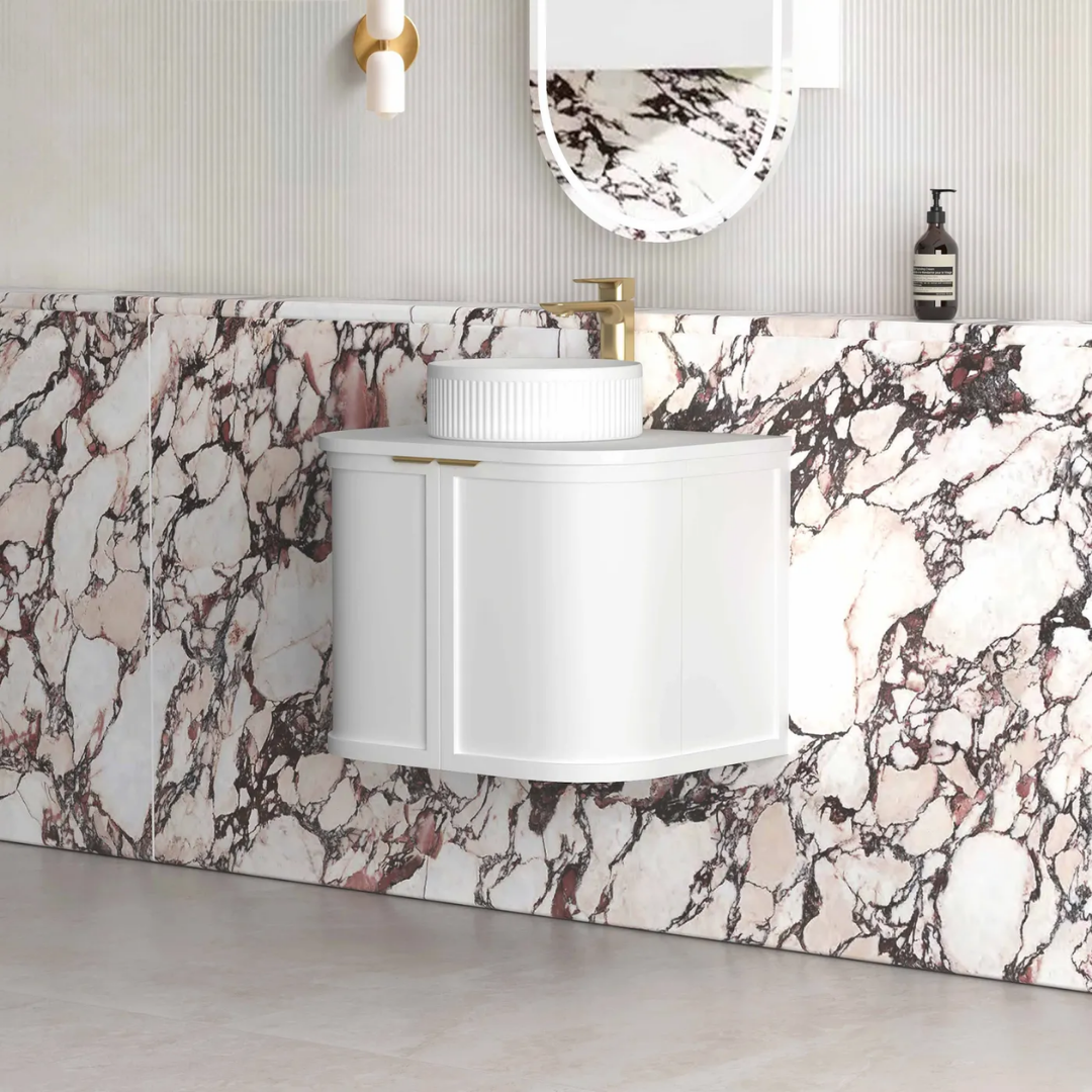 Hampshire Satin White Vanity 600mm