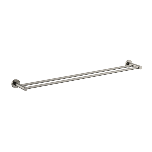 Mirage Double Towel Rail 750mm Brushed Nickel