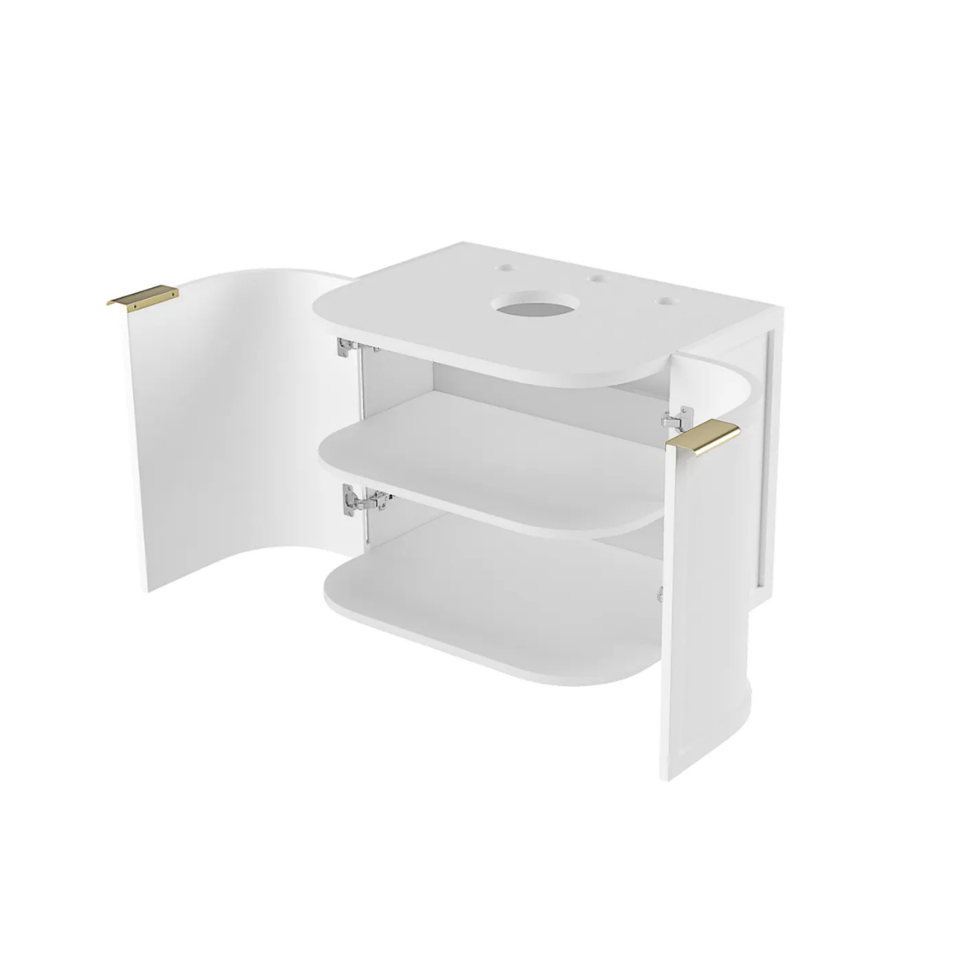 Hampshire Satin White Vanity 600mm