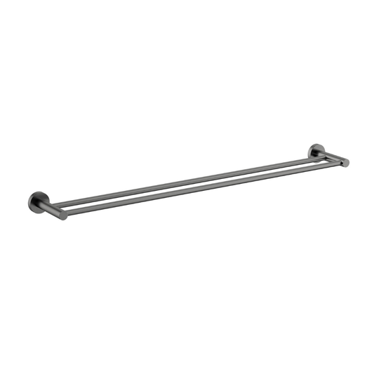 Mirage Double Towel Rail 750mm Gun Metal