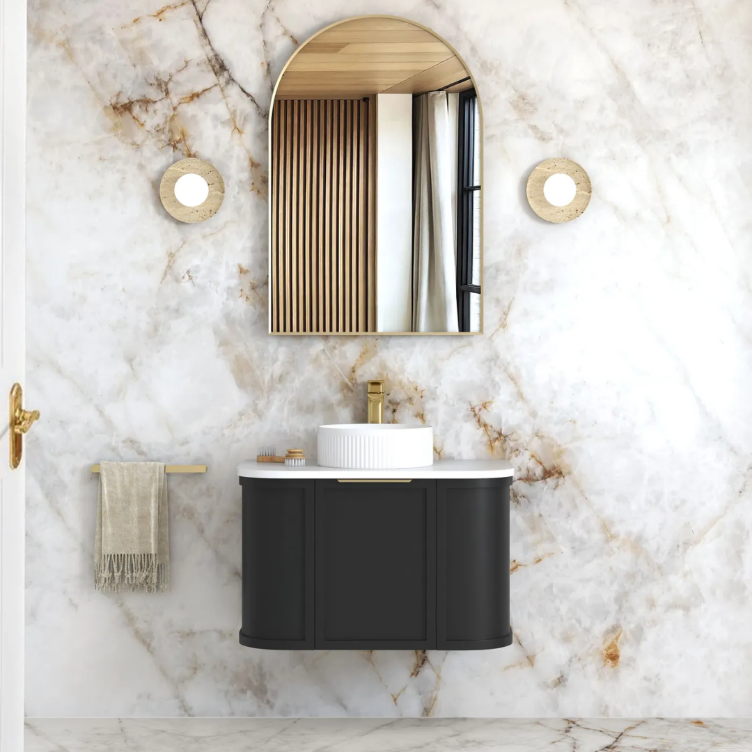 Hampshire Satin Black Vanity 750mm