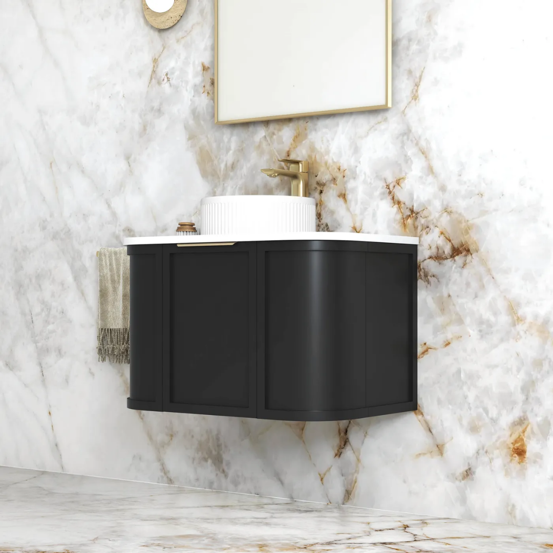 Hampshire Satin Black Vanity 750mm