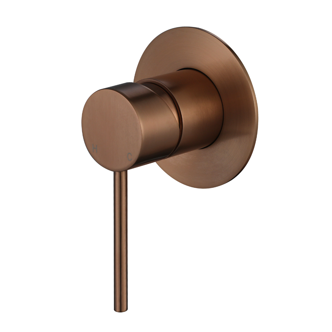 Star Mini Shower Mixer 80mm Champagne
