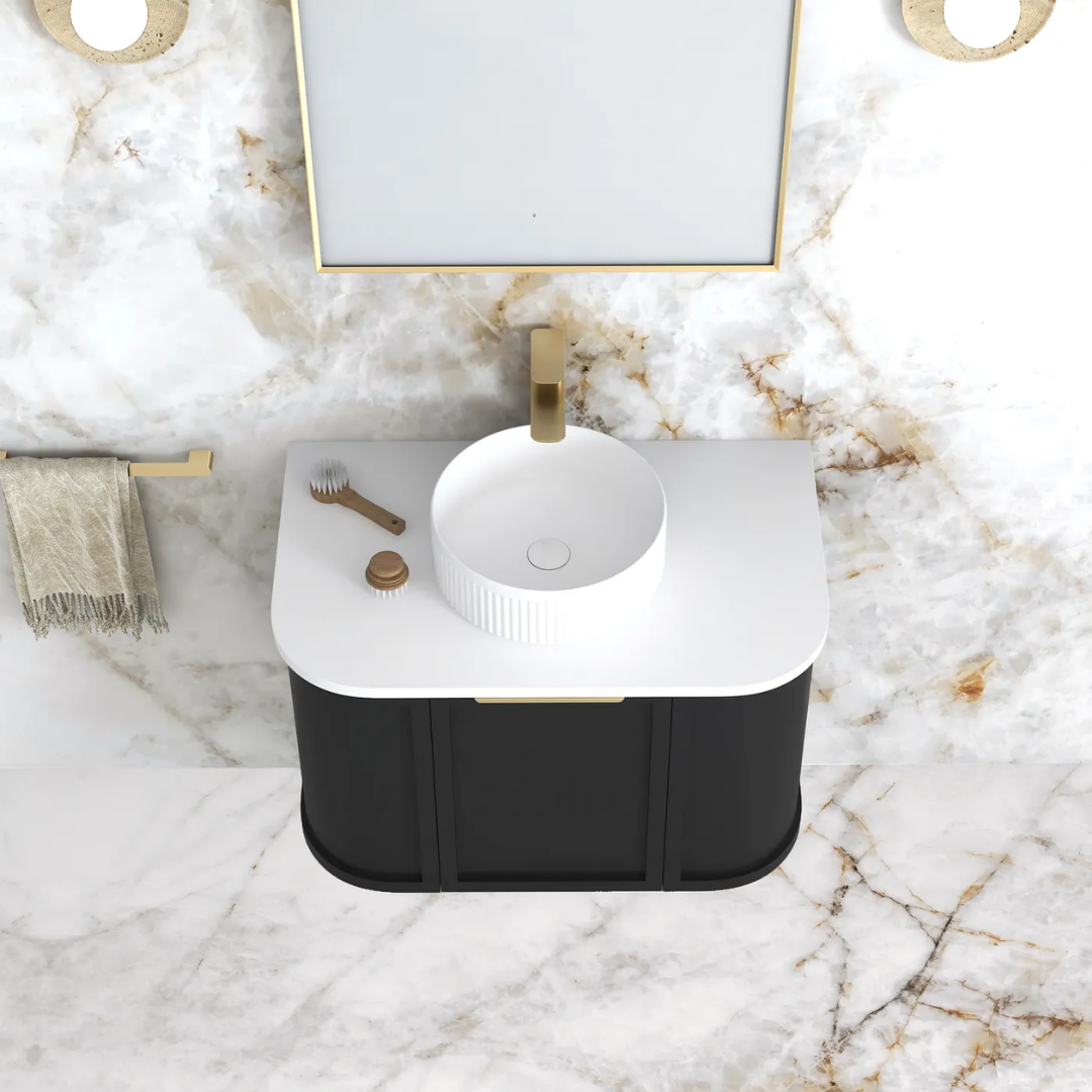 Hampshire Satin Black Vanity 750mm