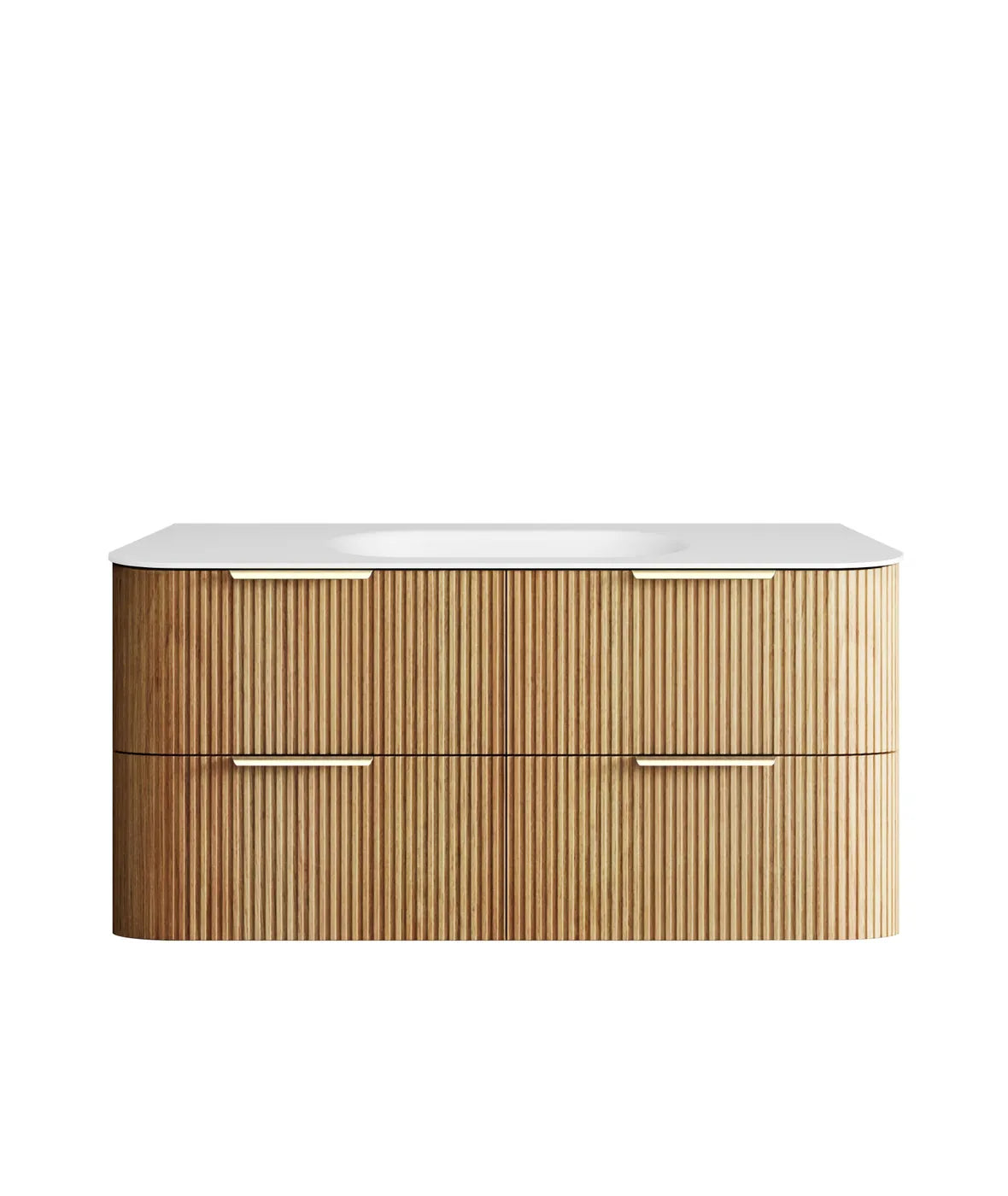 Havana Woodland Oak Fluted Vanity 1200mm