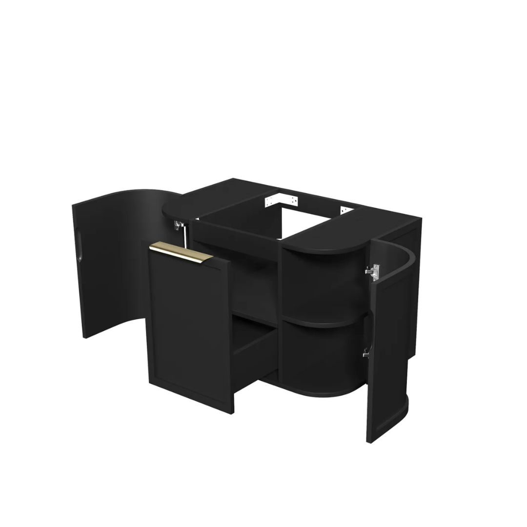 Hampshire Satin Black Vanity 750mm