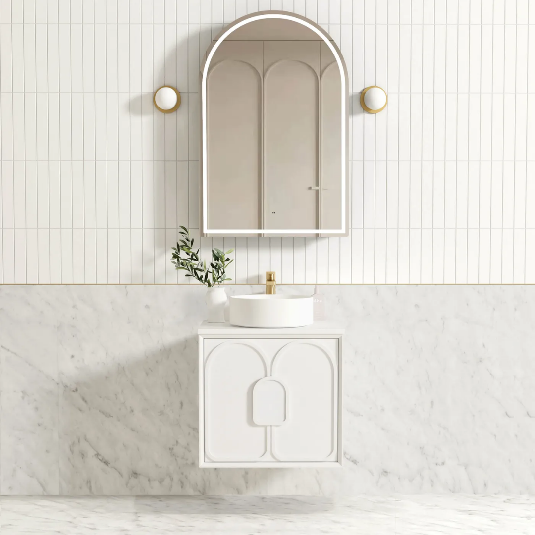 Laguna Satin White Vanity 600mm