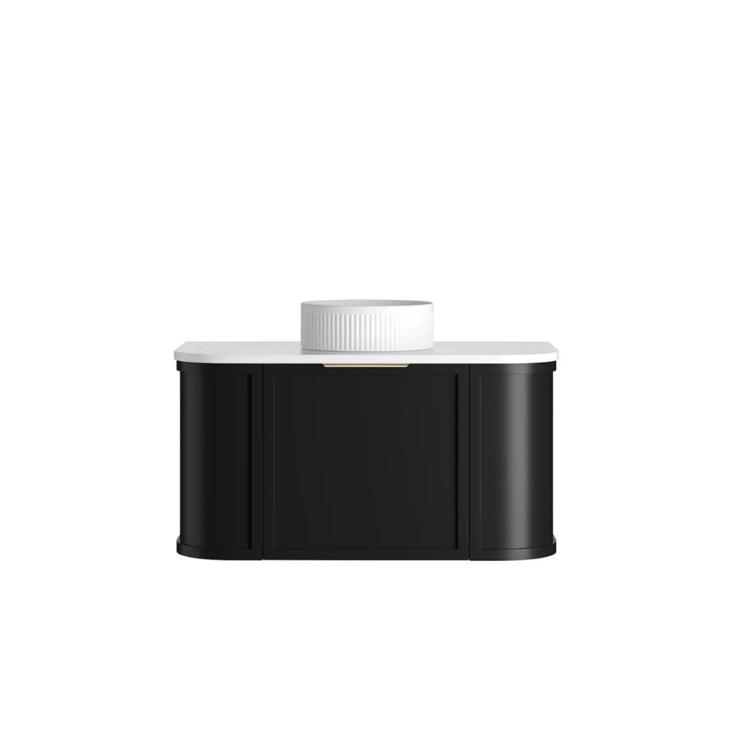 Hampshire Satin Black Vanity 900mm