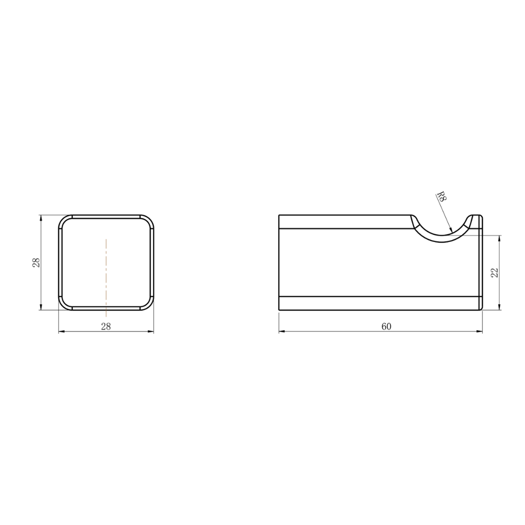 Nova Robe Hook Brushed Chrome
