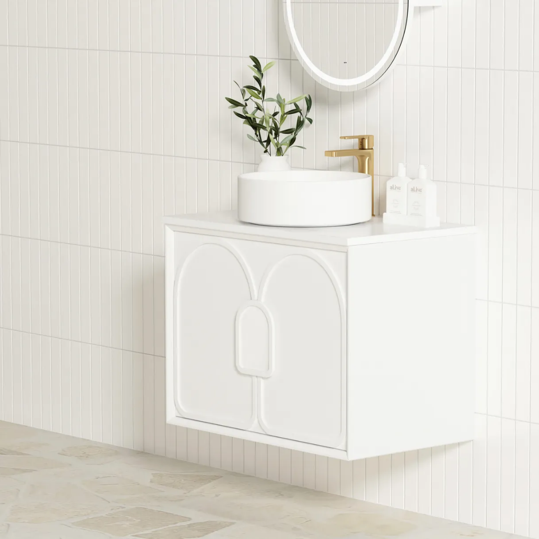 Laguna Satin White Vanity 600mm