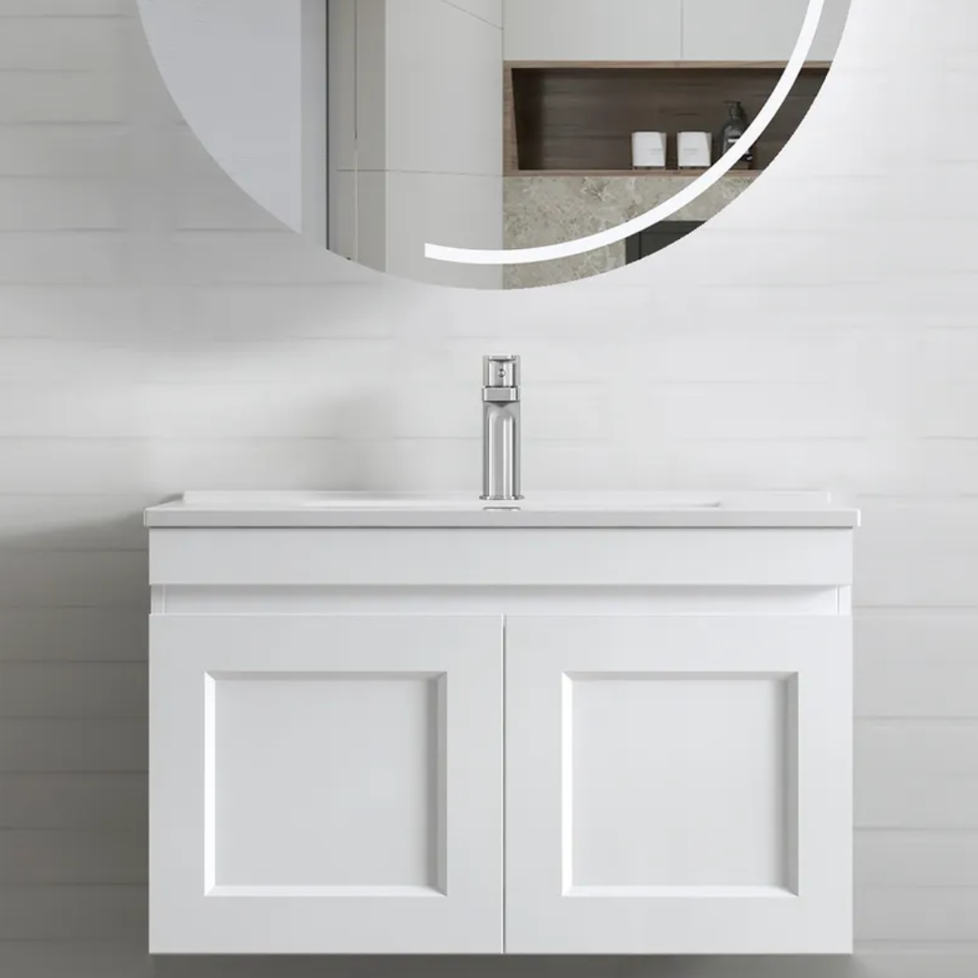 Hampton Satin White Vanity 750mm