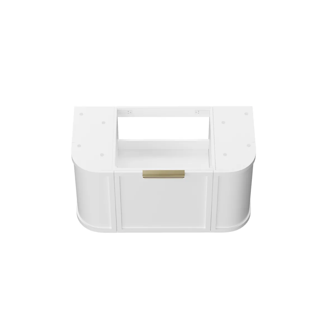 Hampshire Satin White Vanity 900mm