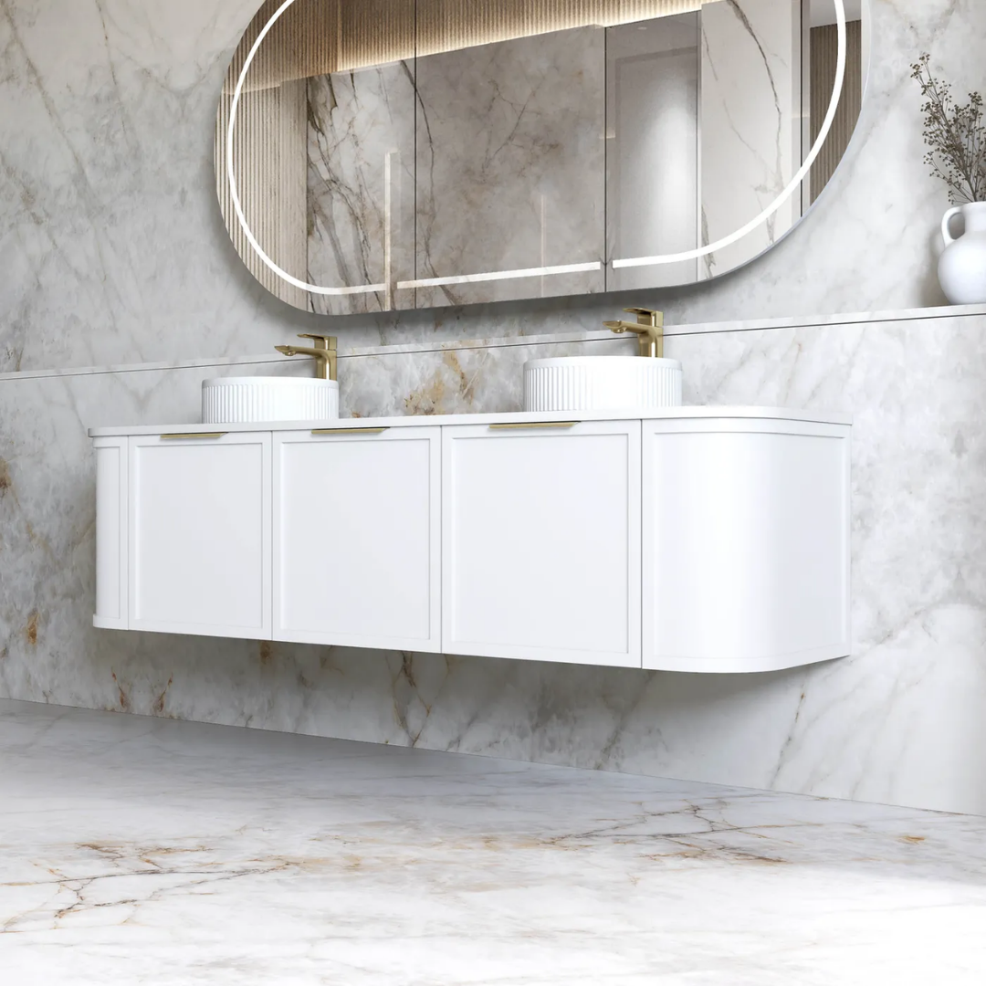 Hampshire Satin White Vanity 1800mm