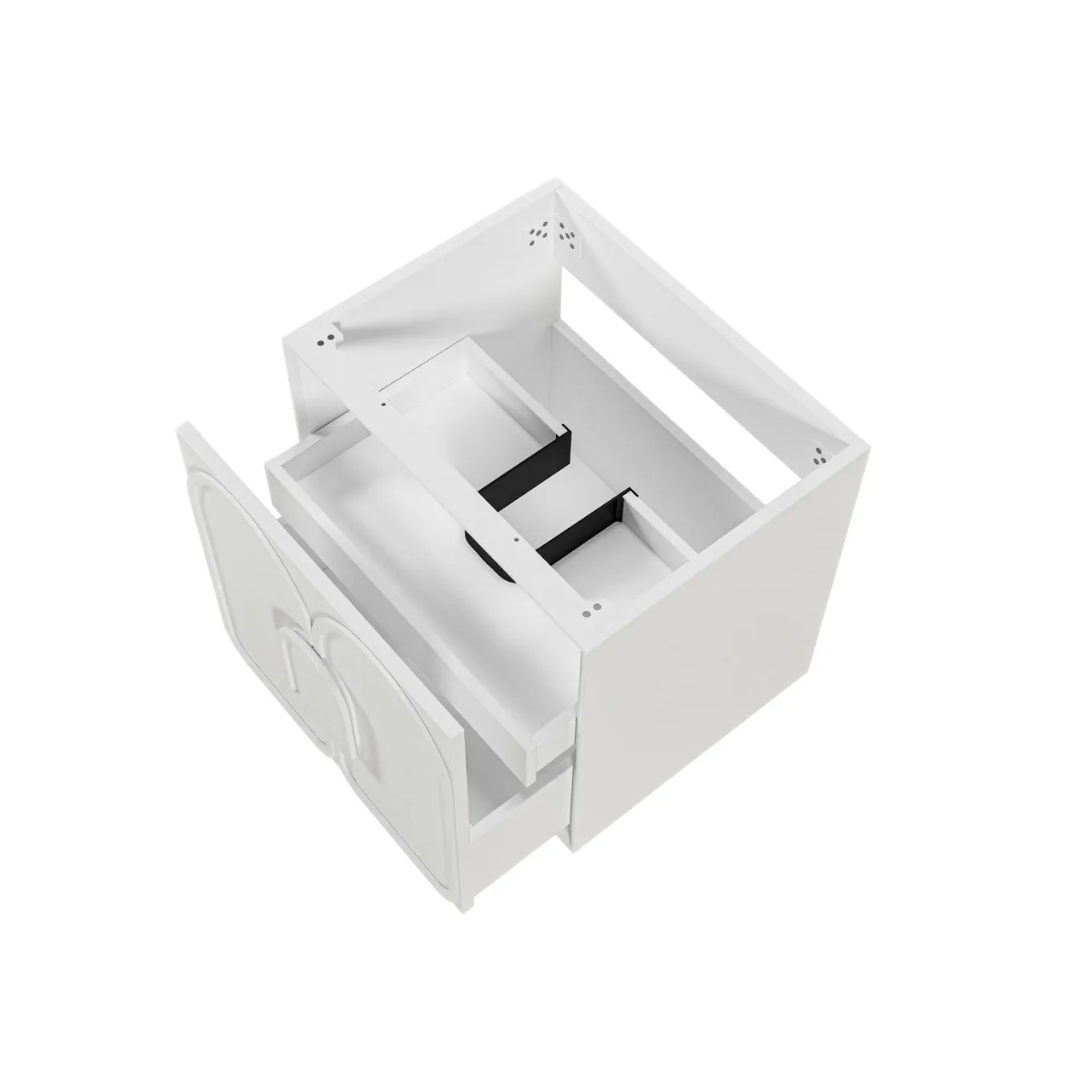 Laguna Satin White Vanity 600mm