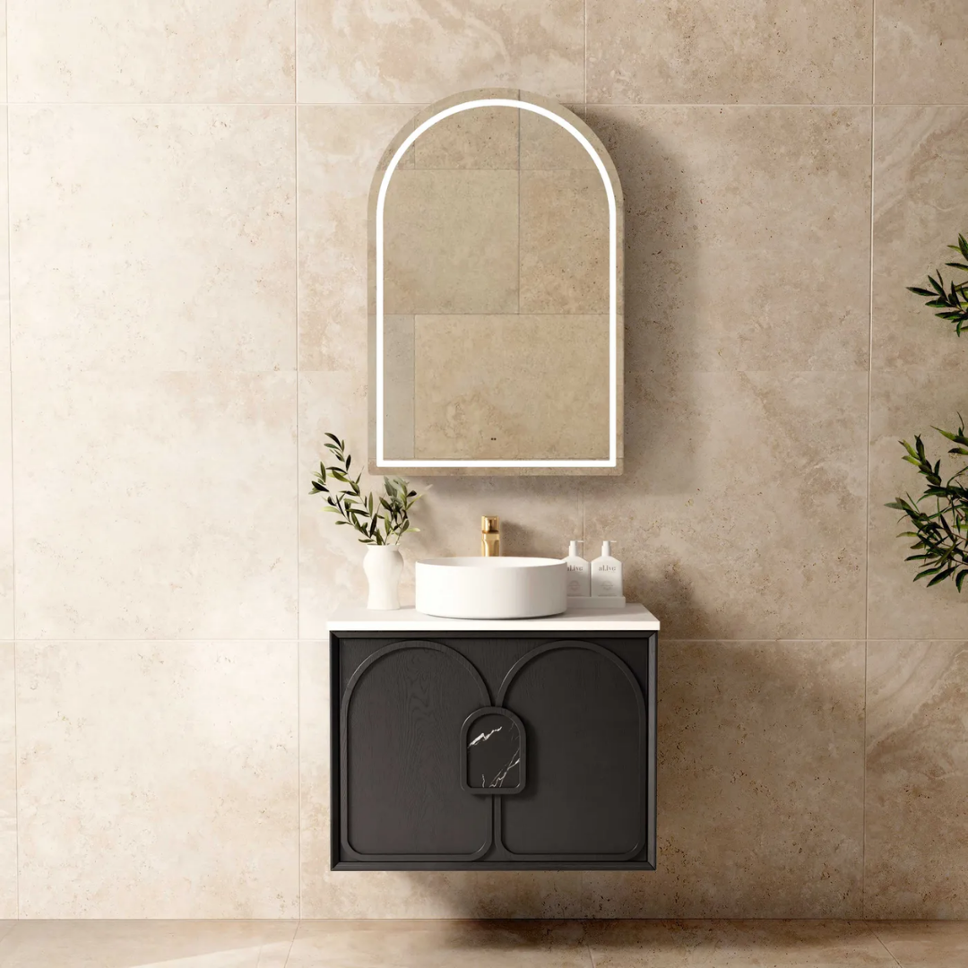Laguna Black American Oak Vanity 750mm