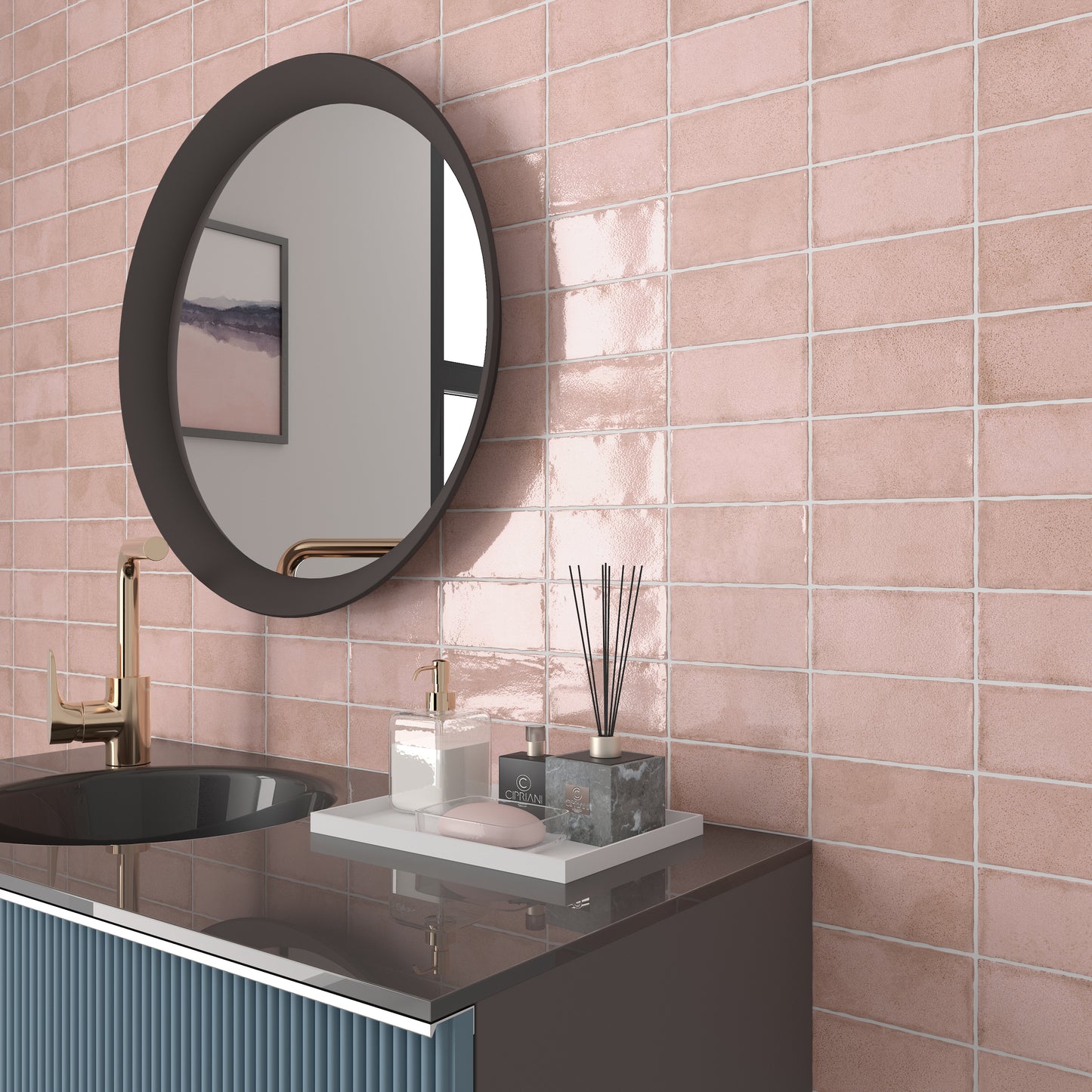 Tea Dusty Pink 75x150mm
