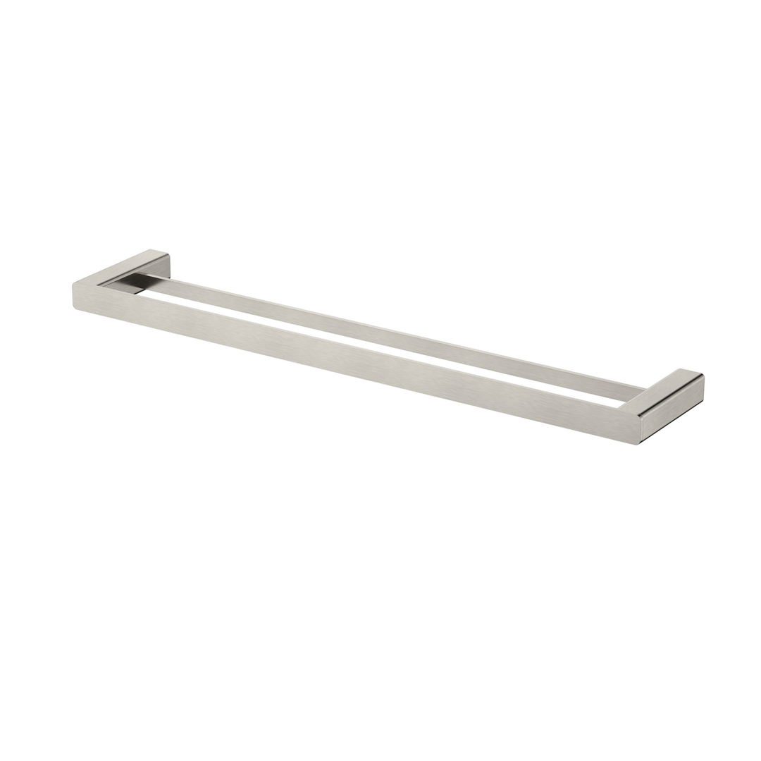 Nova Double Towel Rail 600mm Brushed Nickel