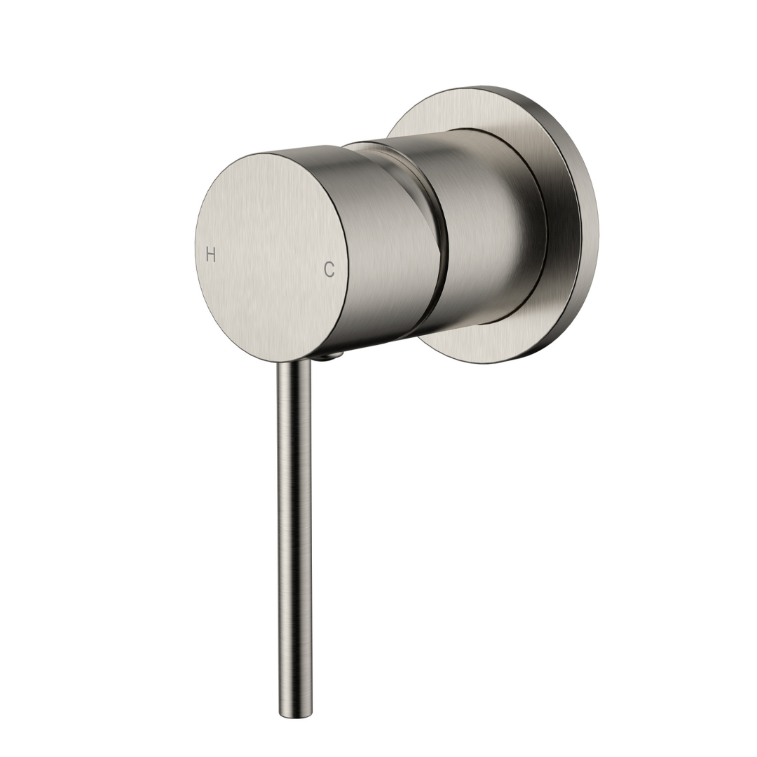 Star Mini Shower Mixer 60mm Brushed Nickel