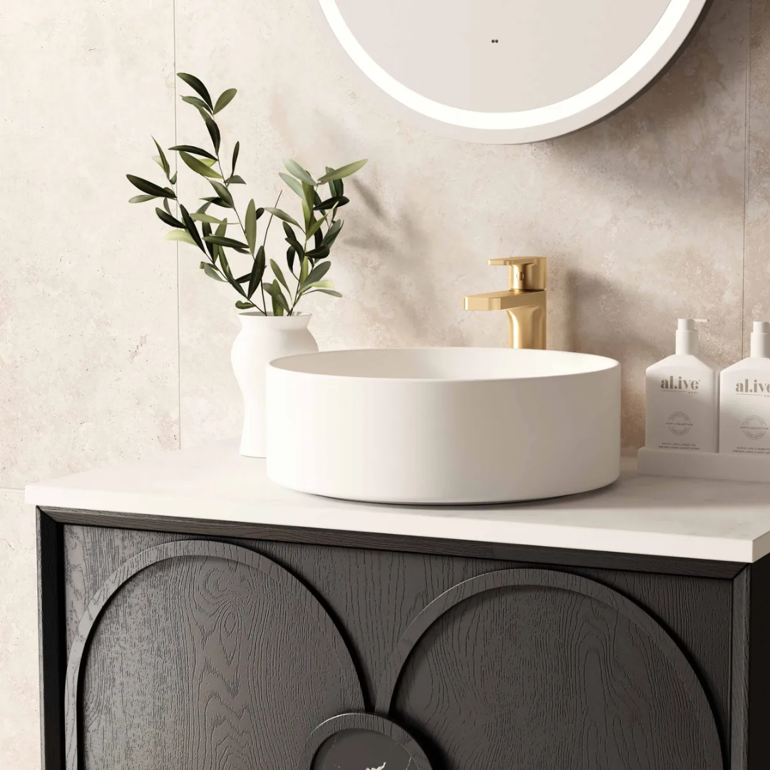 Laguna Black American Oak Vanity 750mm