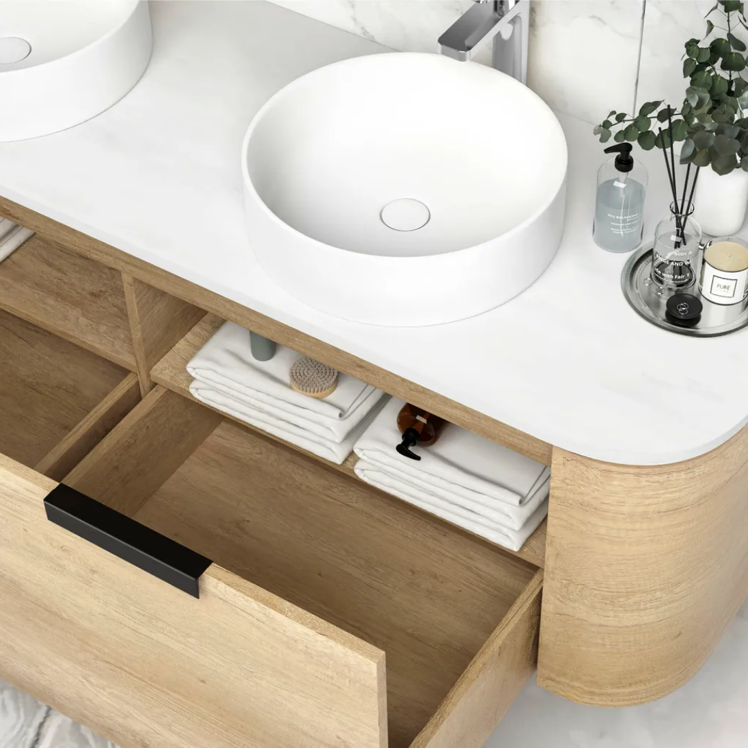 Bondi Natural Oak Vanity 1500mm