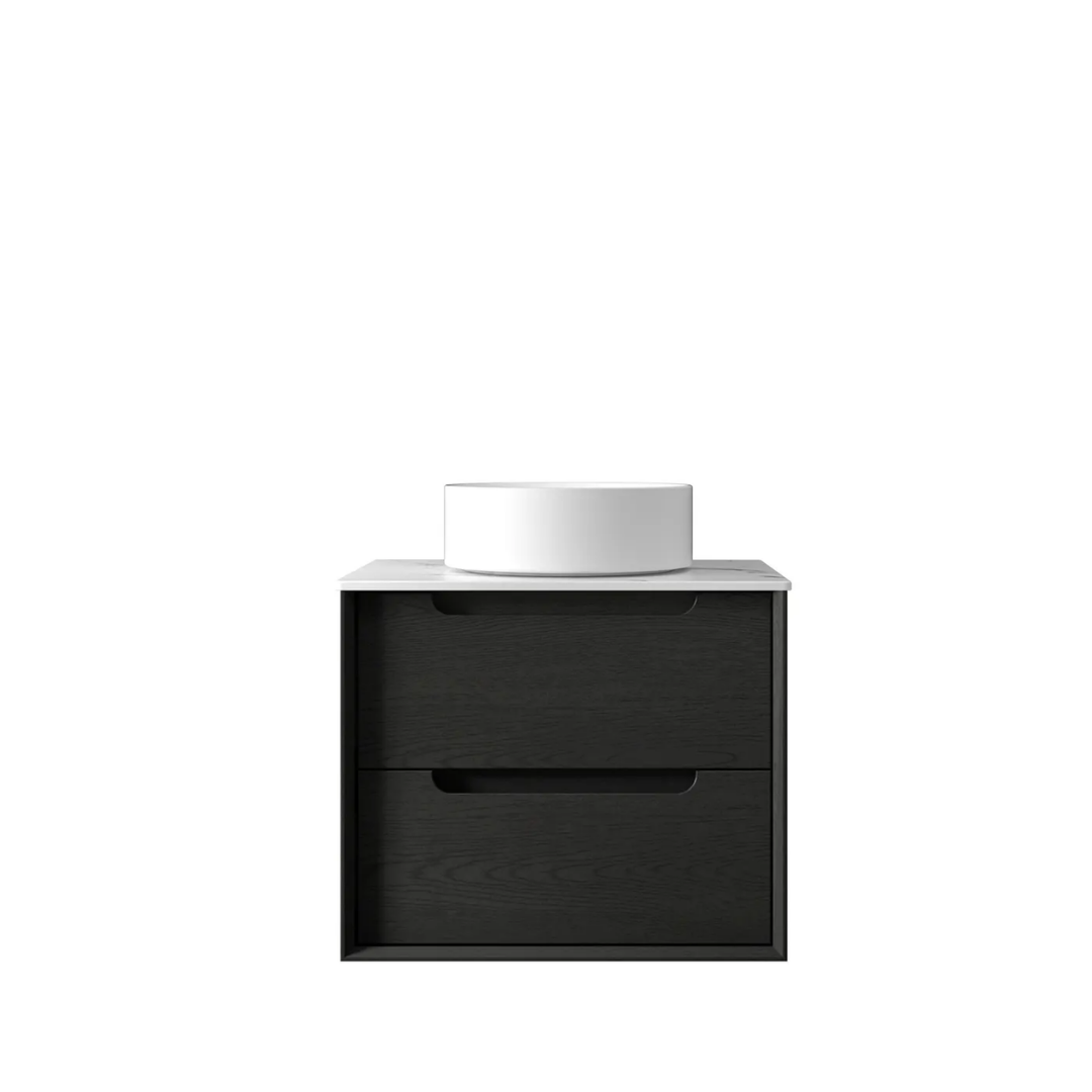 Byron Black Oak Vanity 600mm