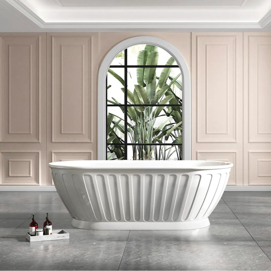 Kensington Bath Gloss White 1700mm