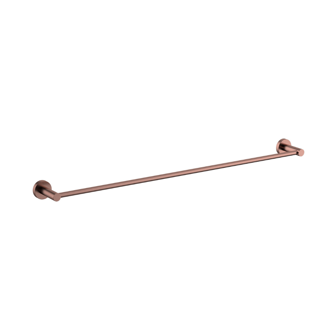 Mirage Single Towel Rail 750mm Champagne