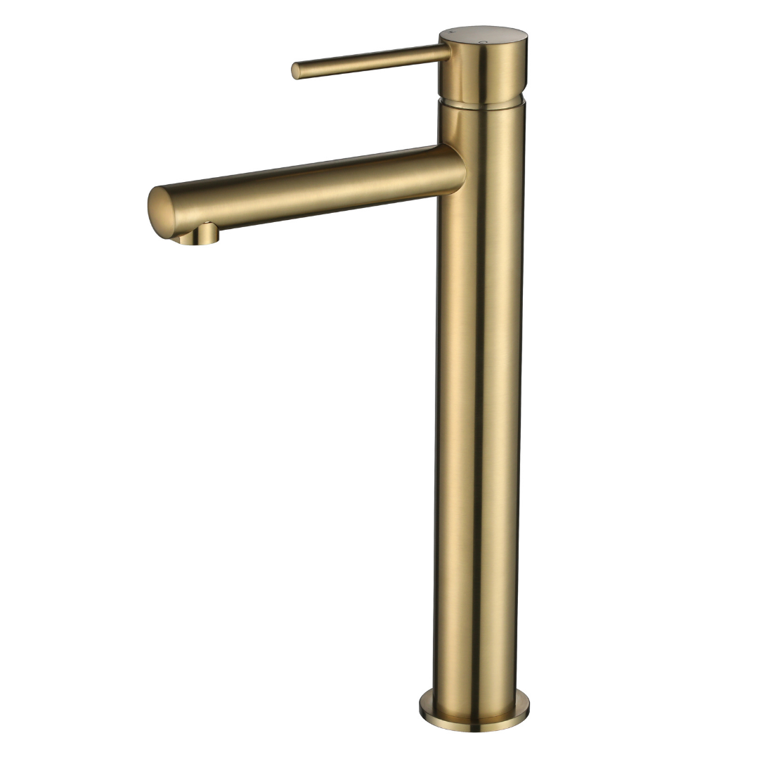 Star Mini High Rise Basin Mixer Brushed Bronze