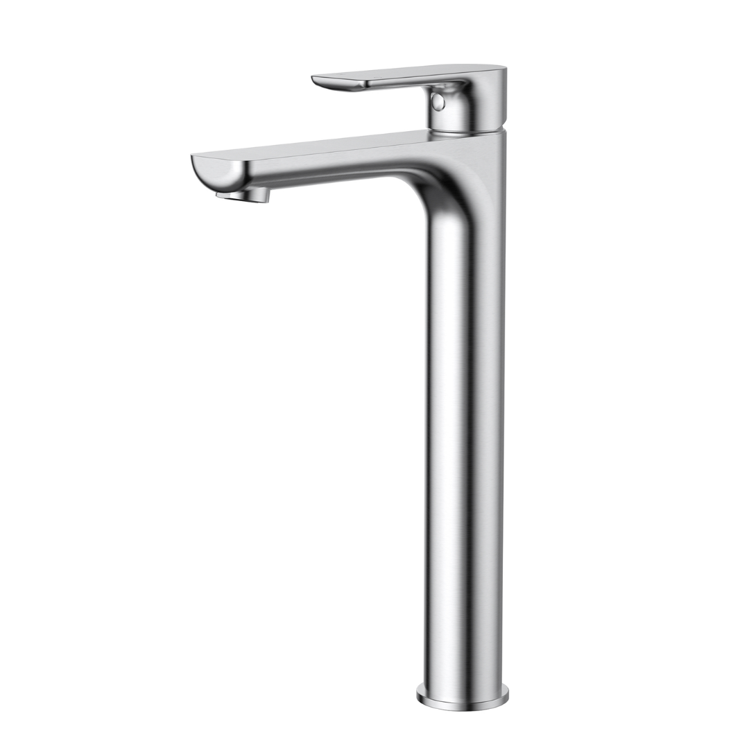 Nova High Rise Basin Mixer Brushed Chrome