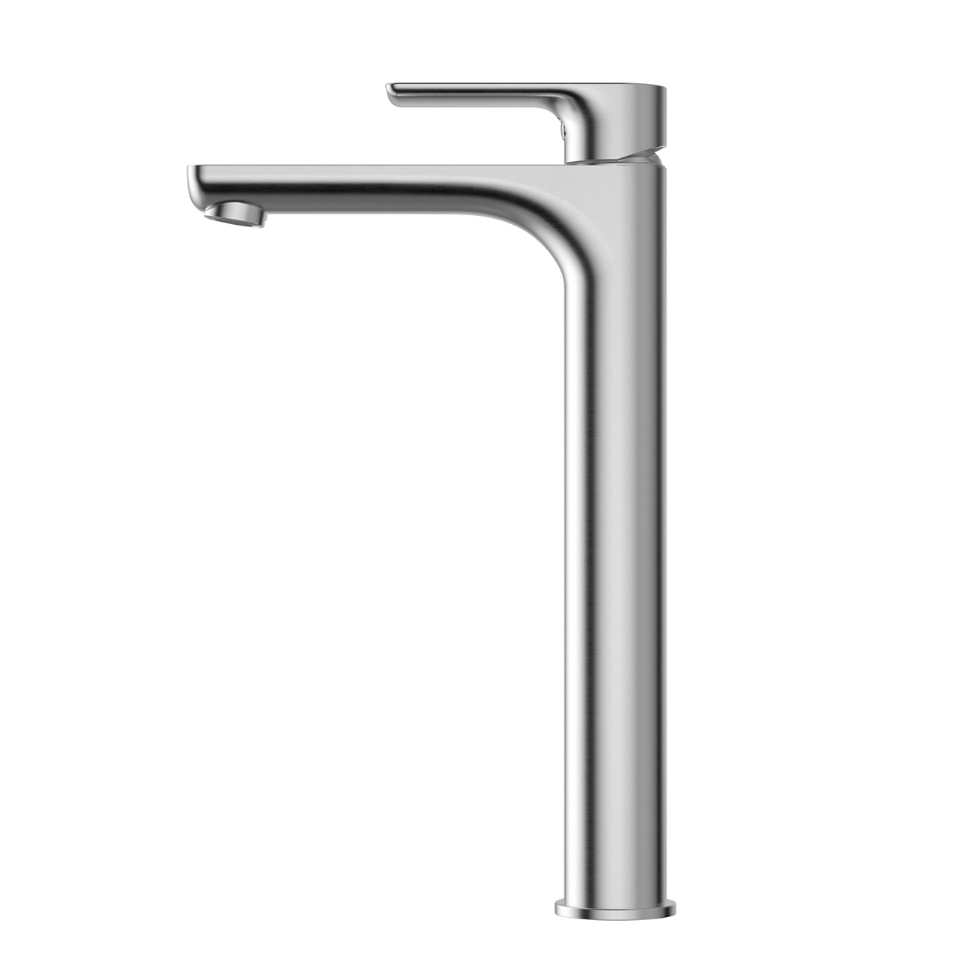 Nova High Rise Basin Mixer Brushed Chrome