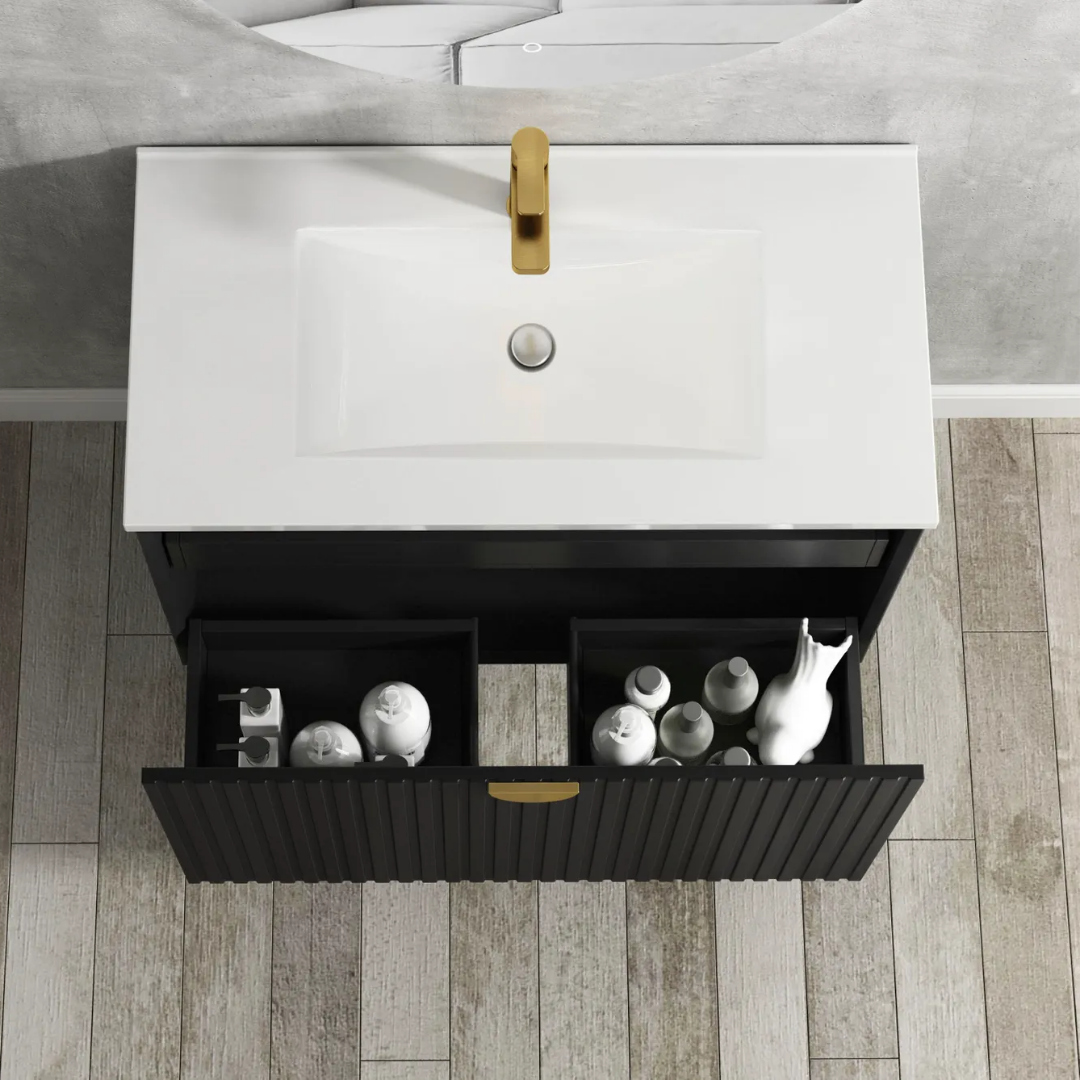 Marlo Matt Black Vanity 600mm