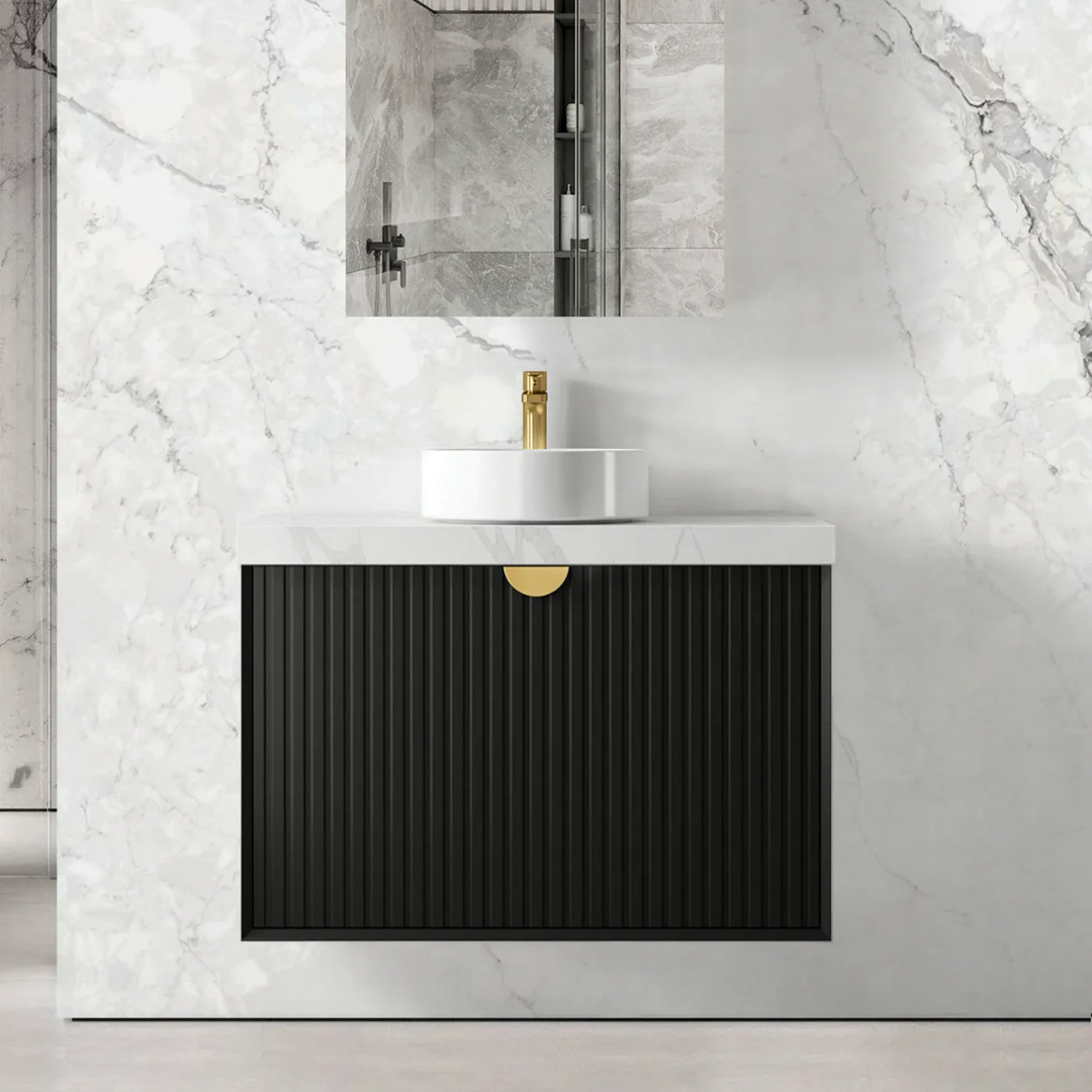 Marlo Matt Black Vanity 900mm
