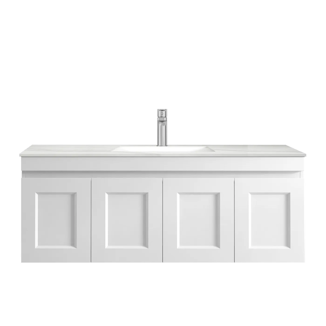 Hampton Satin White Vanity 1200mm