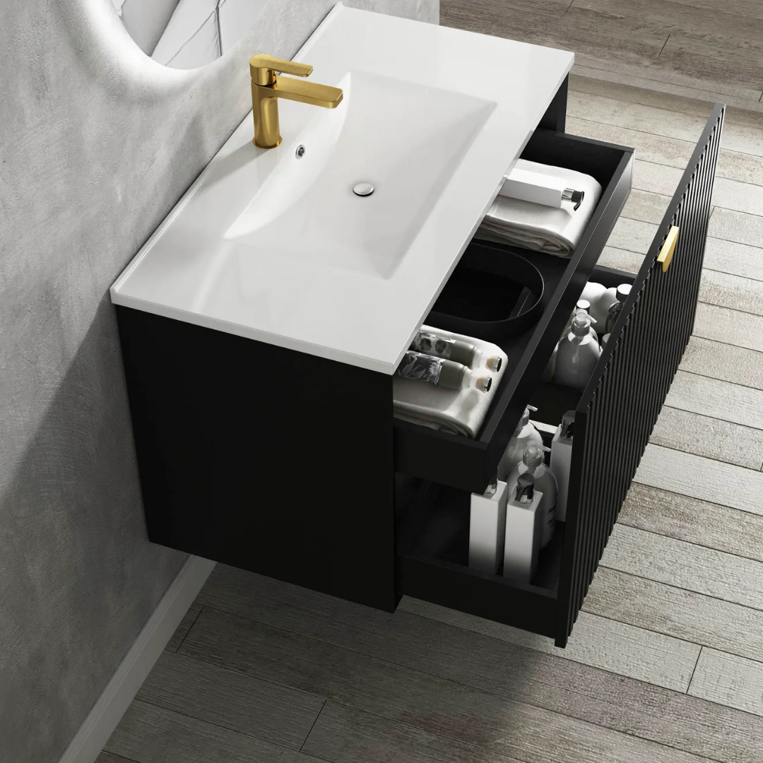 Marlo Matt Black Vanity 900mm