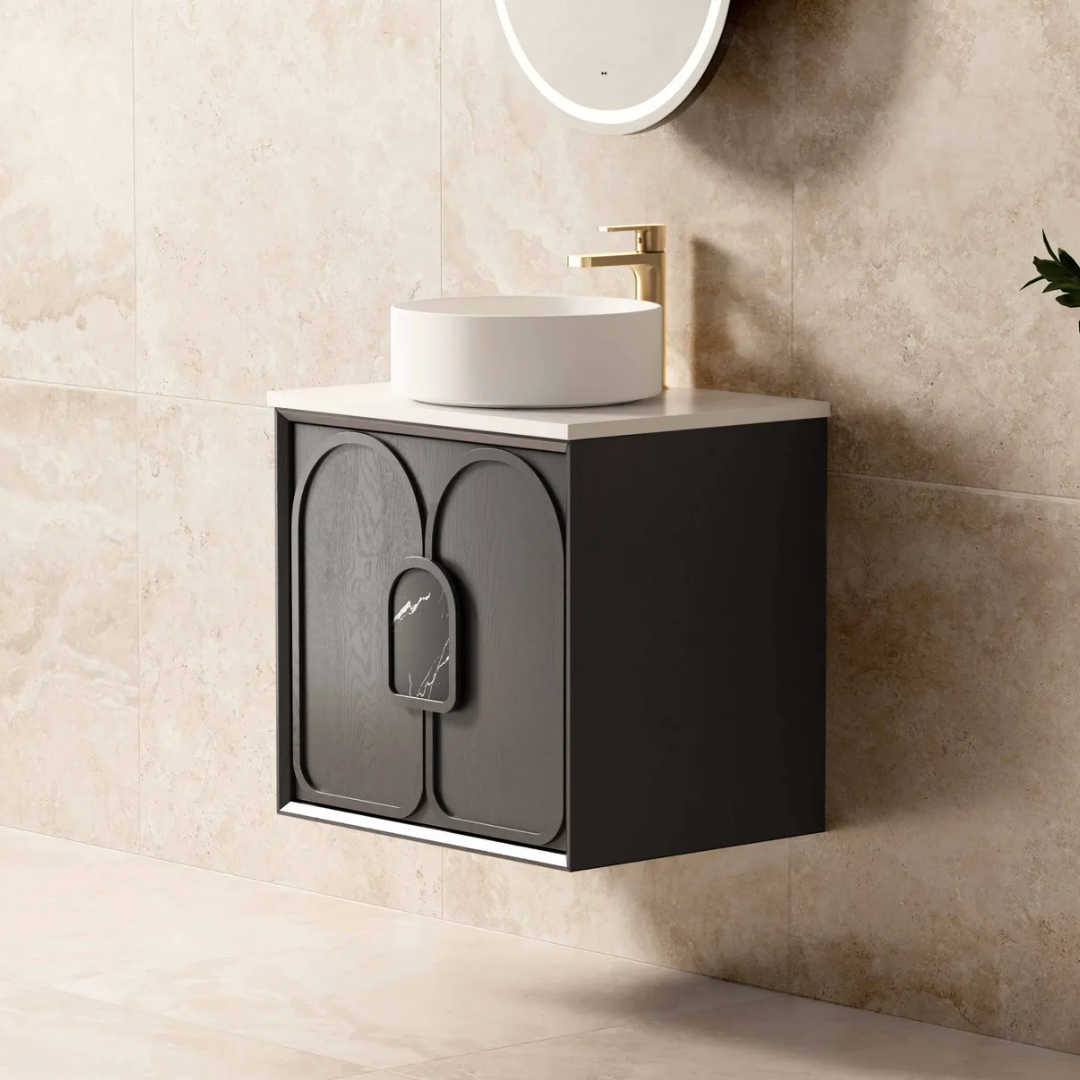 Laguna Black American Oak Vanity 600mm