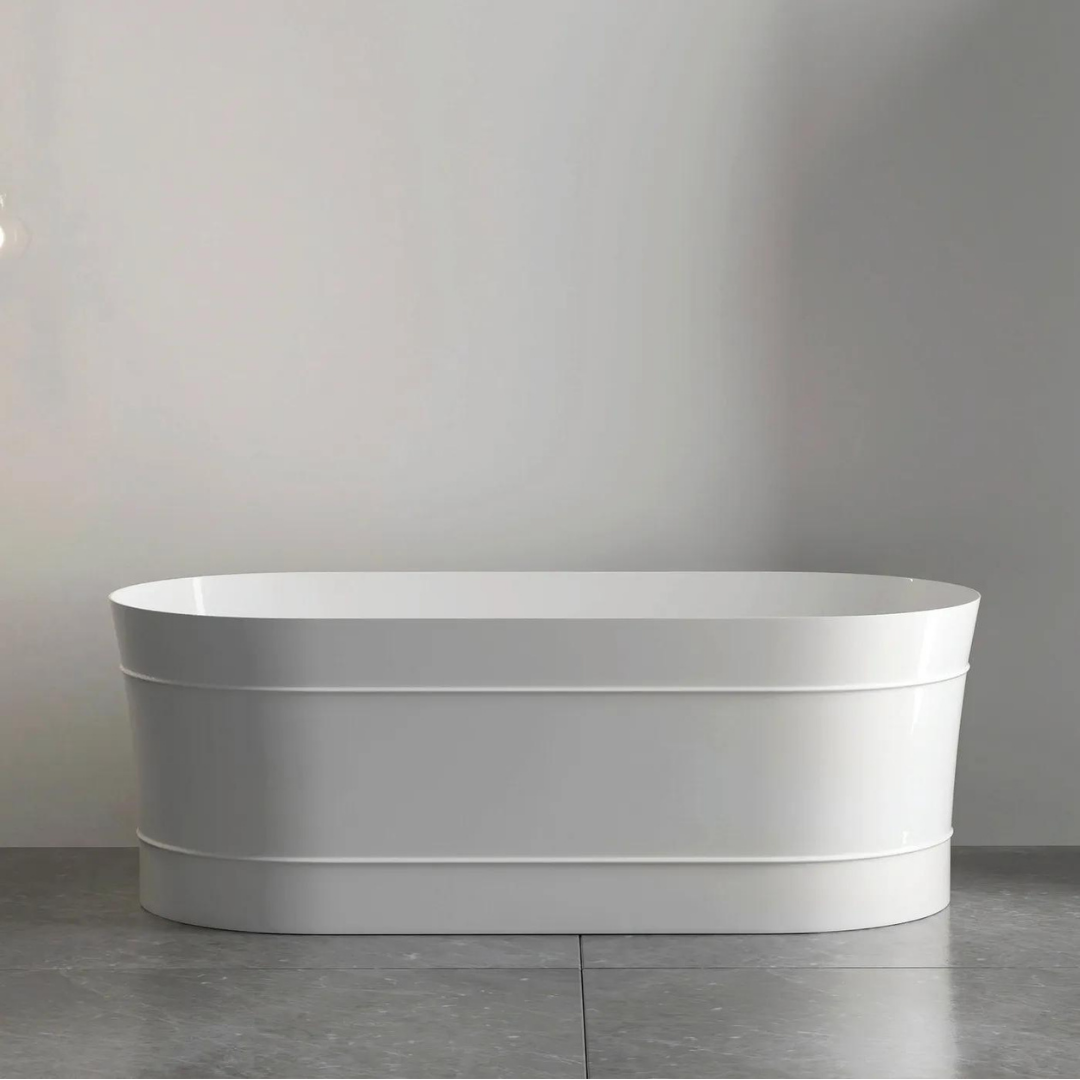 Bondi Bath Gloss White 1500mm