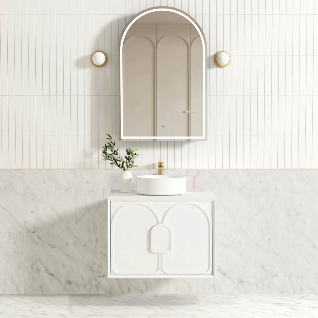 Laguna Satin White Vanity 750mm