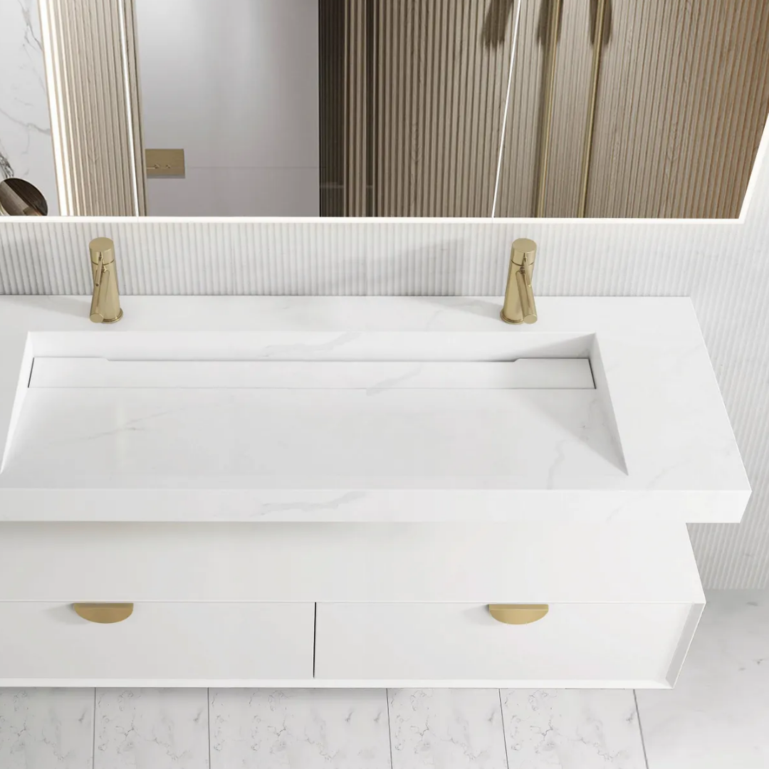 Moonlight White Vanity 1500mm