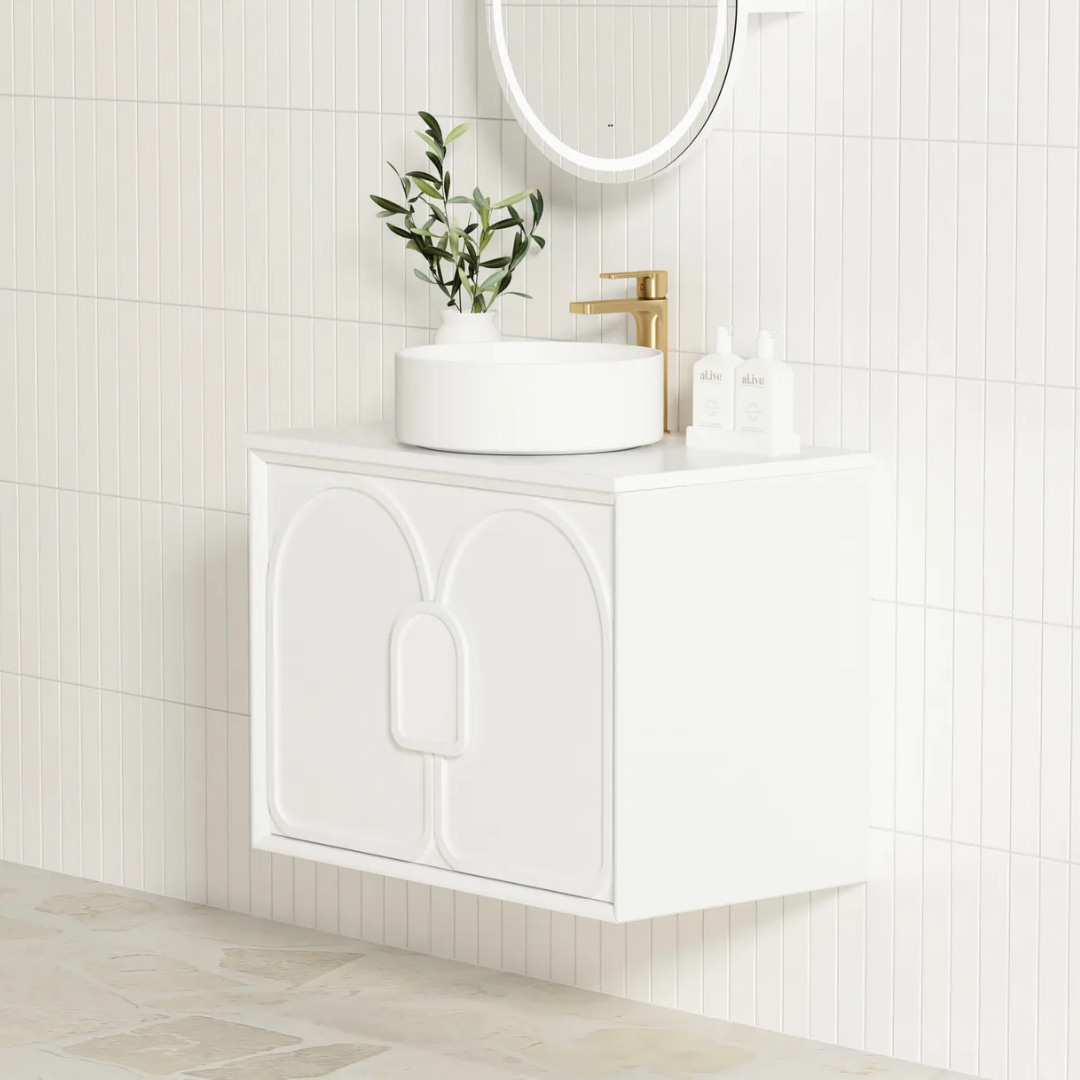 Laguna Satin White Vanity 750mm